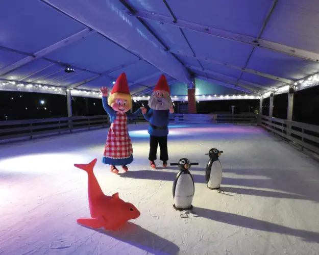 Eisbahn weihnachten ferienpark marveld recreatie